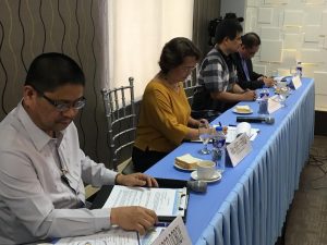 From left to right: Department of Public Works and Highway (DPWH) Dir. Aristarco Doroy, Department of Social Welfare and Development (DSWD) OIC-Undersecretary for Operations and Protective Programs Hope V. Hervilla, Camarines Norte Governor Edgardo Tallado, and DSWD Field Office in Region V Dir. Arnel Garcia sign the Memorandum of Agreement for the construction of a Bahay Pag-Asa Center, a 24-hour child-caring institution, in Bicol Region.