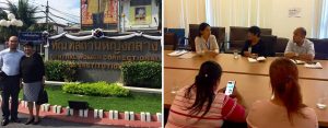 (Left photo) Department of Social Welfare and Development (DSWD) Secretary Judy M. Taguiwalo, together with Philippine Embassy in Thailand Vice Consul and Staff-in-Charge of Assistance to Filipino National Jim Minglana, paid a visit to the 24 Filipino women detained at the Bangkok Women’s Correctional in Thailand during her trip to the country last week to attend a conference.  (Right photo) The Secretary also shared that a Filipina  who was arrested by the Thai government on January 10 ​ ​for working without work permit can now return home. Sec. Taguiwalo discussed with the representative of International Organization for Migration (IOM) on how the woman can be assisted.  Subsequently, DSWD and IOM provided the woman’s airfare back to the Philippines. 