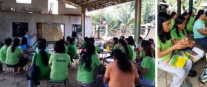 Pantawid Pamilyang Pilipino Program (4Ps) partner-beneficiaries receive lectures on upcycling in their Family Development Sessions (FDS) to create new products which they can sell to have additional means of income.