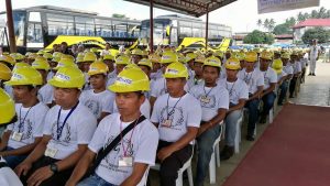  Internally displaced persons (IDP) affected by the Marawi City siege graduate after completing their skills training under the Department of Social Welfare and Development’s (DSWD) Sustainable Livelihood Program (SLP) in Mahad Markazi Evacuation Center, Balo-i, Lanao del Norte.